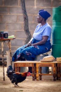 woman, market, african